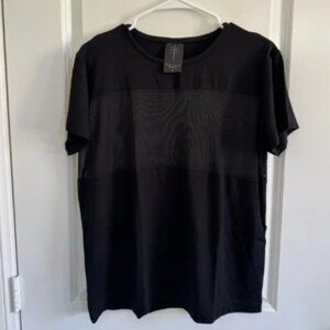 ORTTU Mesh Panel Short Sleeve Shirt Black Extra Large